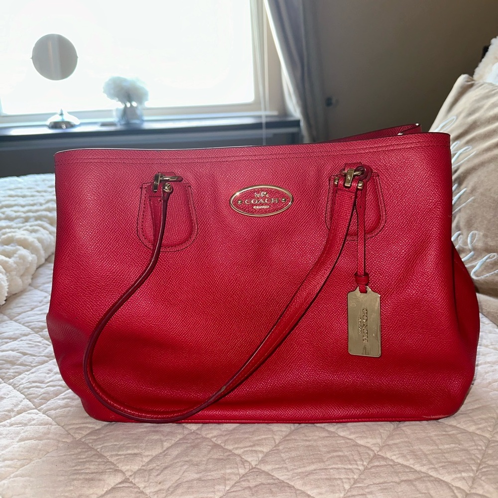Red Coach Handbag